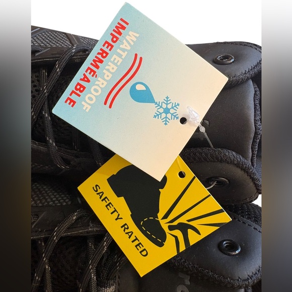 Propet Seeley Composite Toe Work Boot available in sizes 9-13 dark grey black - Picture 6 of 10